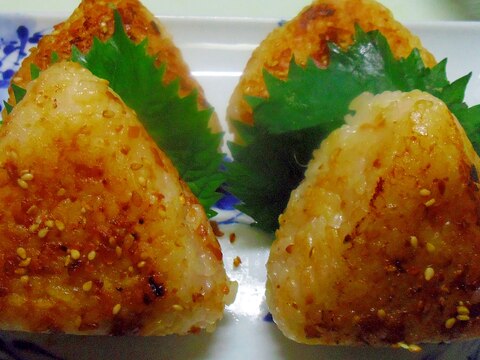 千葉県 にんにく生姜味噌の焼きおにぎり